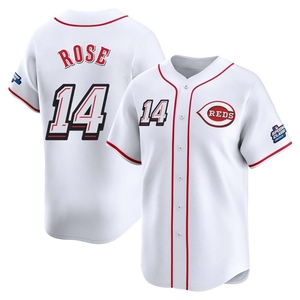 Youth Pete Rose Cincinnati Reds Limited White 2025 Speedway Classic Alternate Jersey
